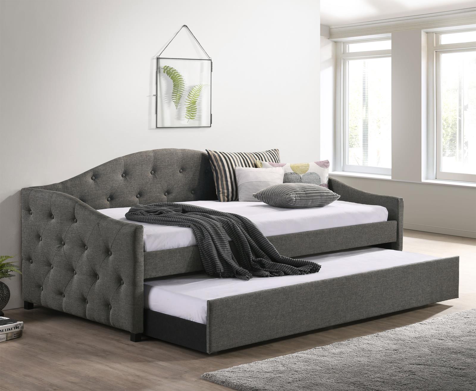 Sadie Upholstered Twin Daybed with Trundle - 300638 - Bien Home Furniture &amp; Electronics