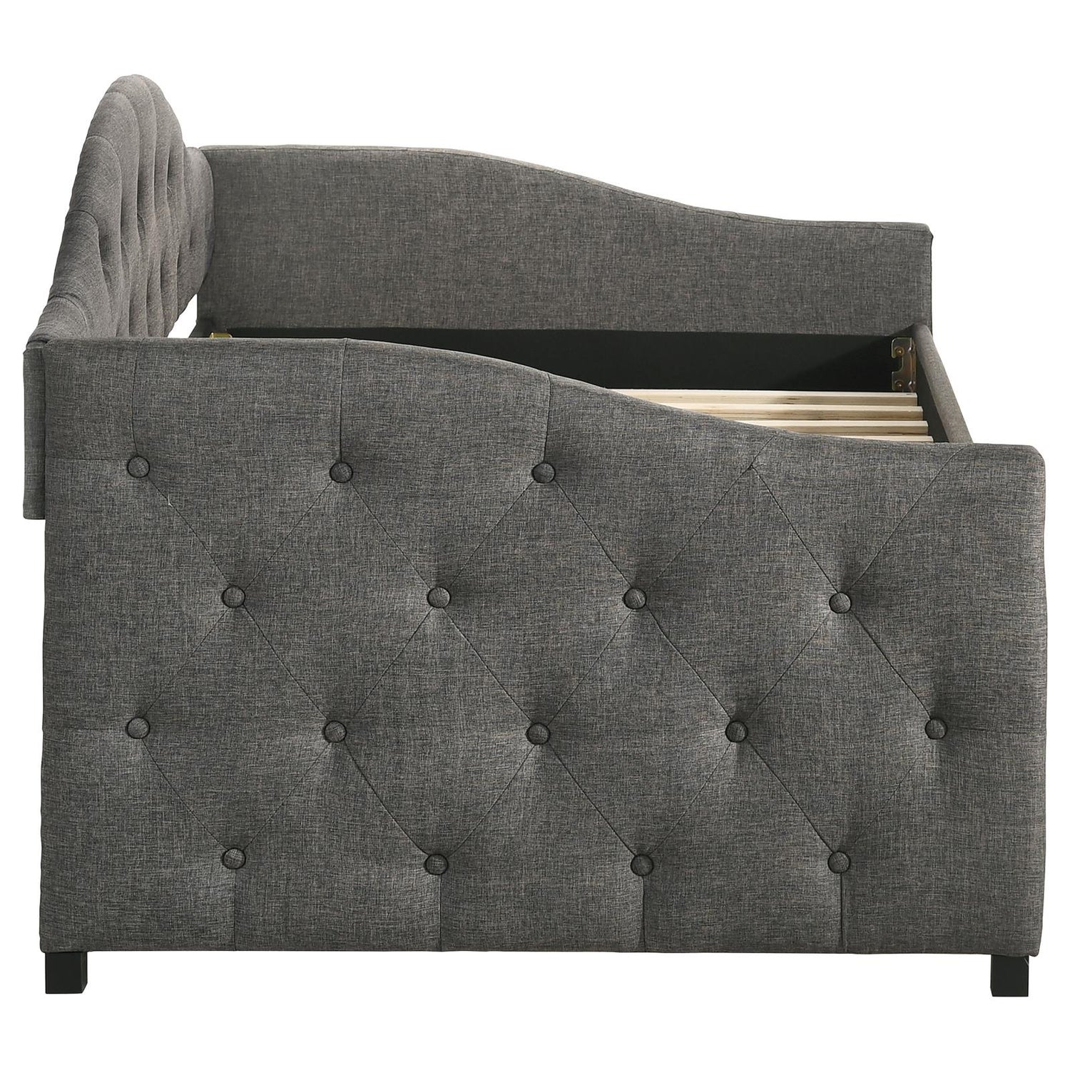 Sadie Upholstered Twin Daybed with Trundle - 300638 - Bien Home Furniture &amp; Electronics