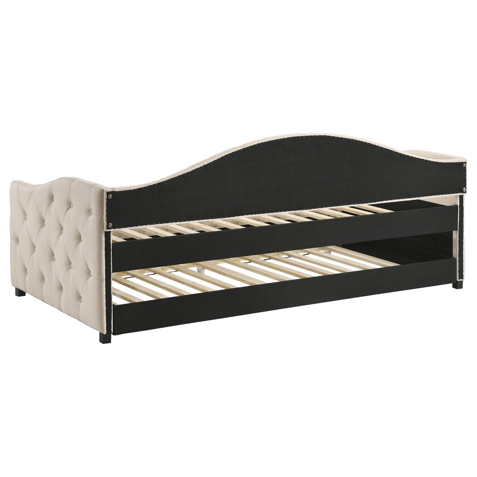 Sadie Upholstered Twin Daybed with Trundle - 300639 - Bien Home Furniture &amp; Electronics