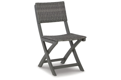 Safari Peak Gray Outdoor Table and Chairs, Set of 3 - P201-050 - Bien Home Furniture &amp; Electronics