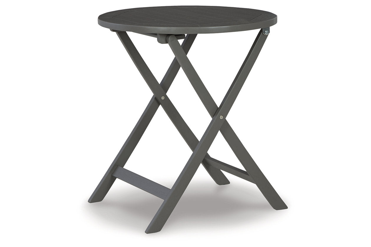 Safari Peak Gray Outdoor Table and Chairs, Set of 3 - P201-050 - Bien Home Furniture &amp; Electronics