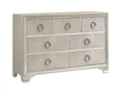 Salford Metallic Sterling 7-Drawer Dresser - 222723 - Bien Home Furniture & Electronics