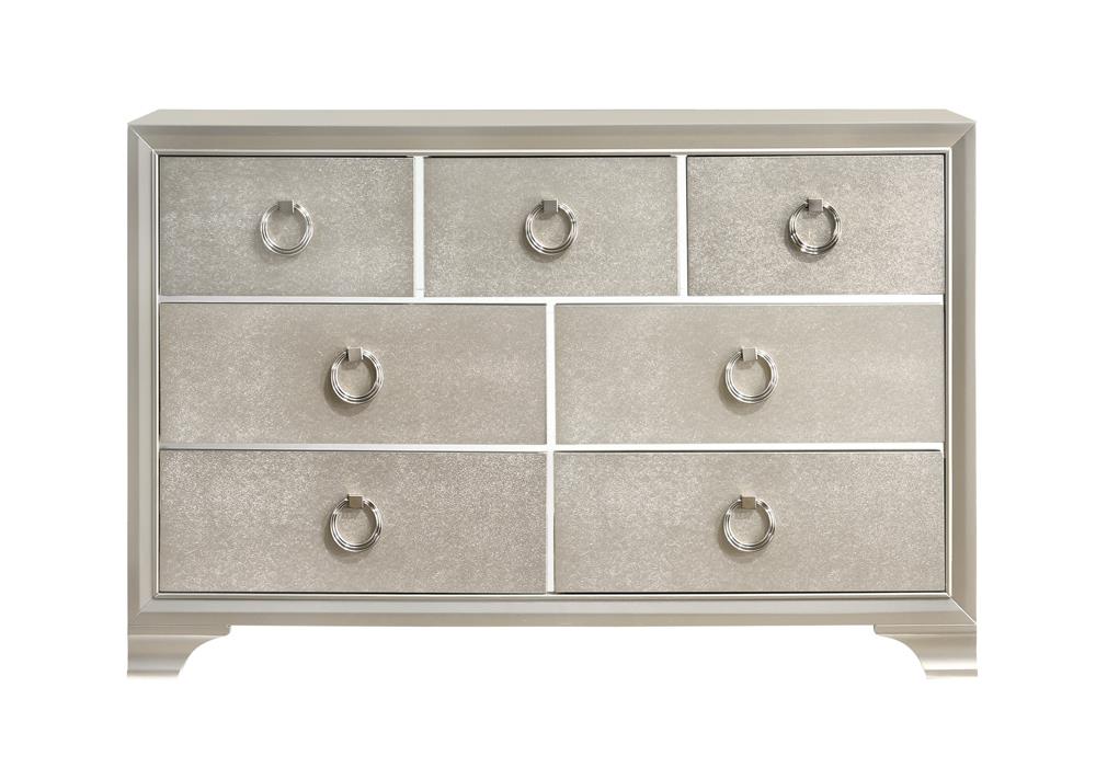 Salford Metallic Sterling 7-Drawer Dresser - 222723 - Bien Home Furniture &amp; Electronics