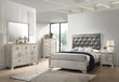 Salford Metallic Sterling Panel Bedroom Set - SET | 222721Q | 222722 | 222725 - Bien Home Furniture & Electronics