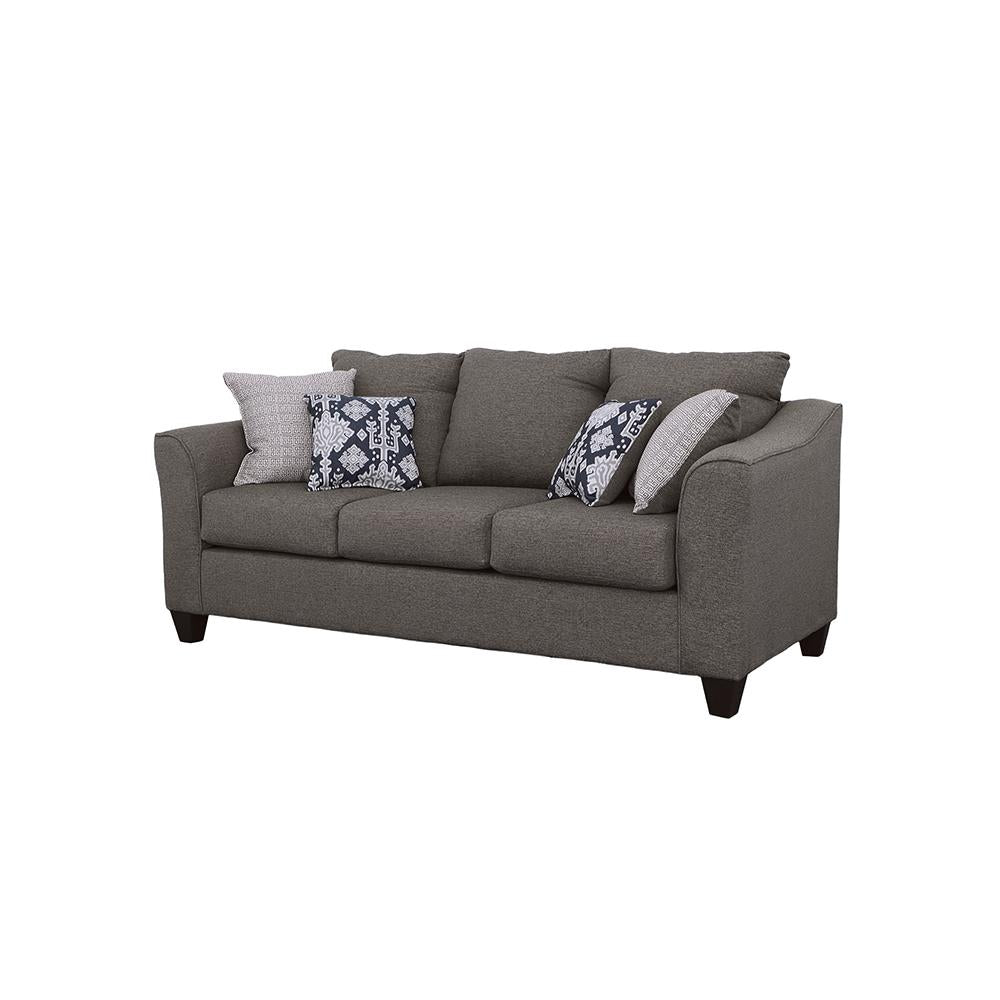 Salizar Flared Arm Sofa Gray - 506021 - Bien Home Furniture &amp; Electronics