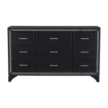 Salon Black Dresser - 1572BK-5 - Bien Home Furniture &amp; Electronics