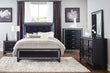 Salon Black LED Upholstered Panel Bedroom Set - SET | 1572BK-1 | 1572BK-2 | 1572BK-3 | 1572BK-4 | 1572BK-9 - Bien Home Furniture & Electronics