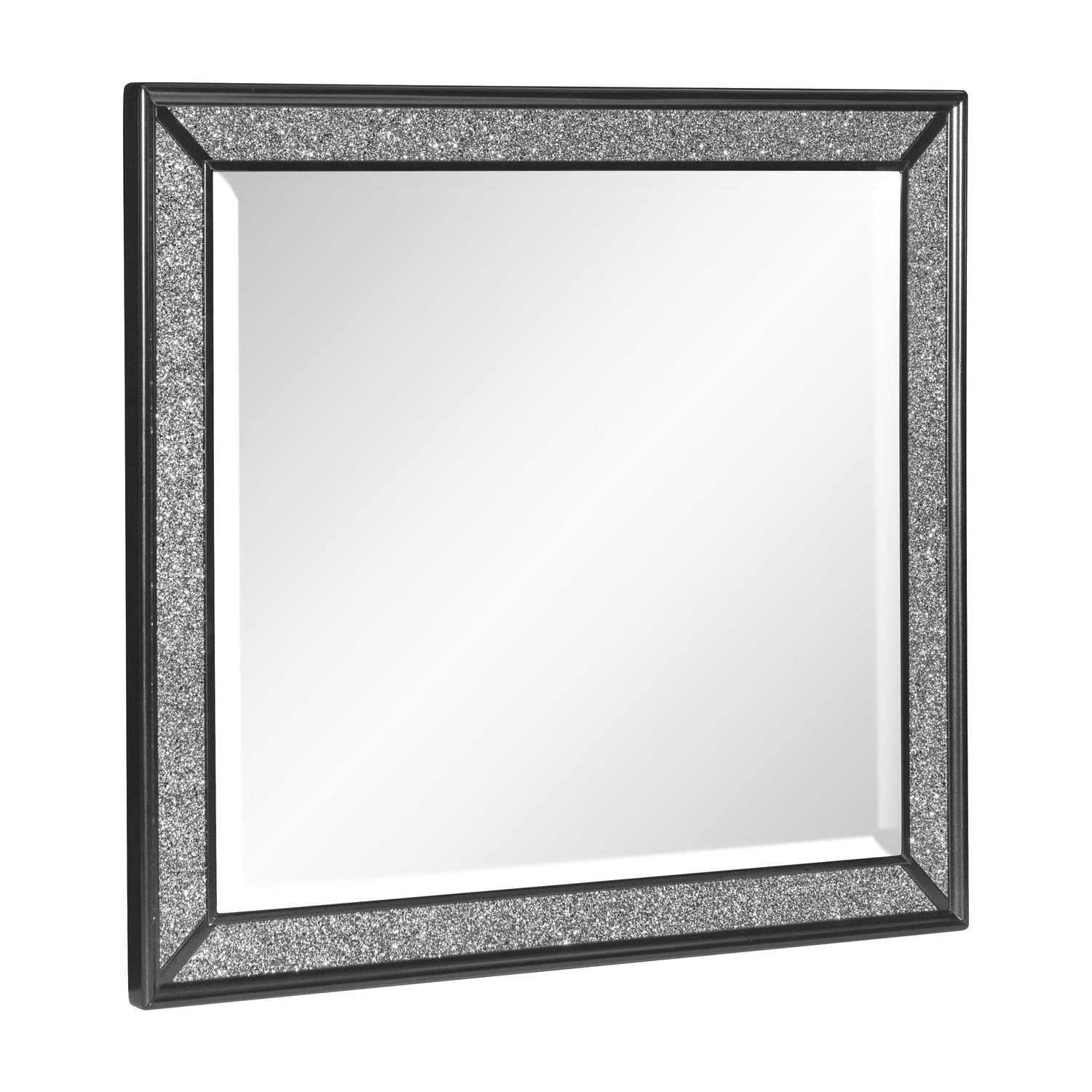 Salon Black Mirror (Mirror Only) - 1572BK-6 - Bien Home Furniture &amp; Electronics