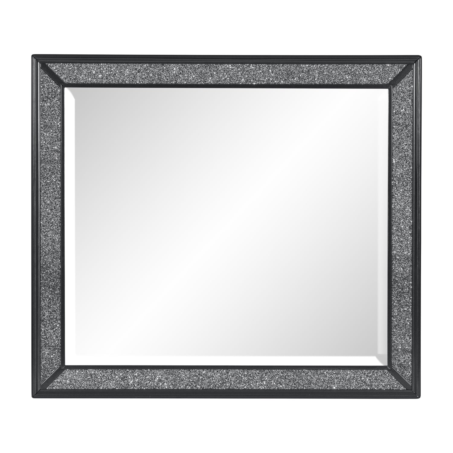 Salon Black Mirror (Mirror Only) - 1572BK-6 - Bien Home Furniture &amp; Electronics