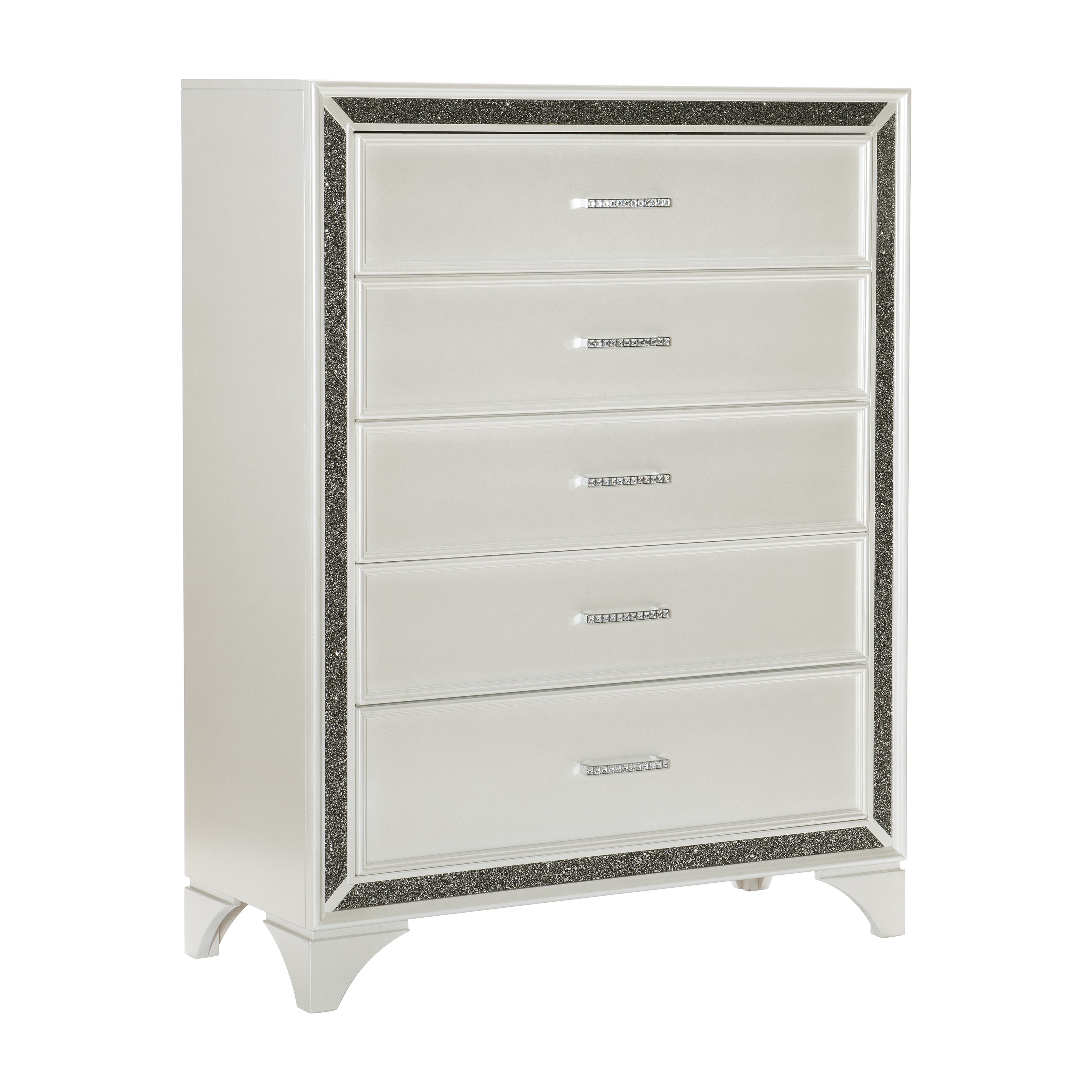 Salon White Chest - 1572W-9 - Bien Home Furniture &amp; Electronics