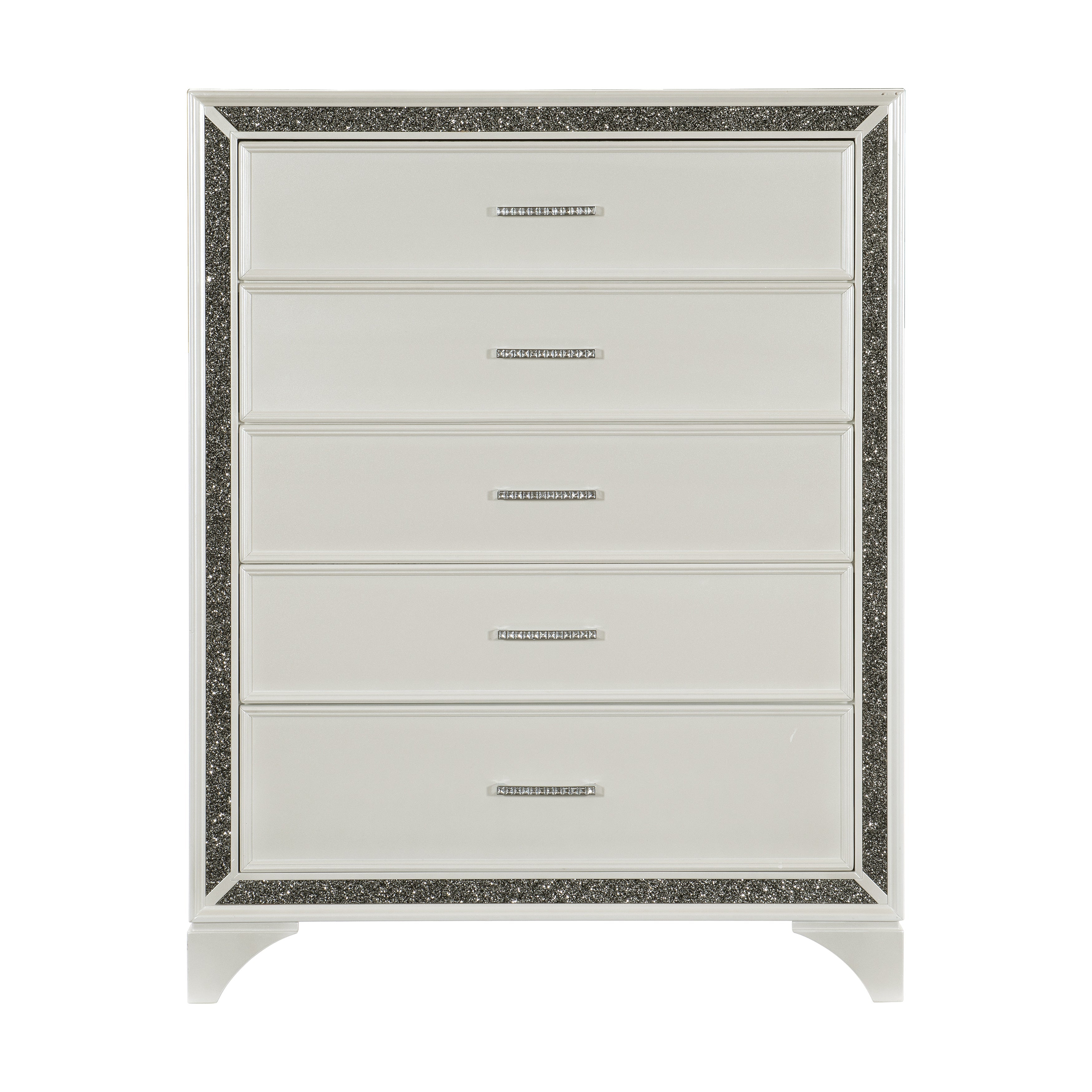 Salon White Chest - 1572W-9 - Bien Home Furniture &amp; Electronics