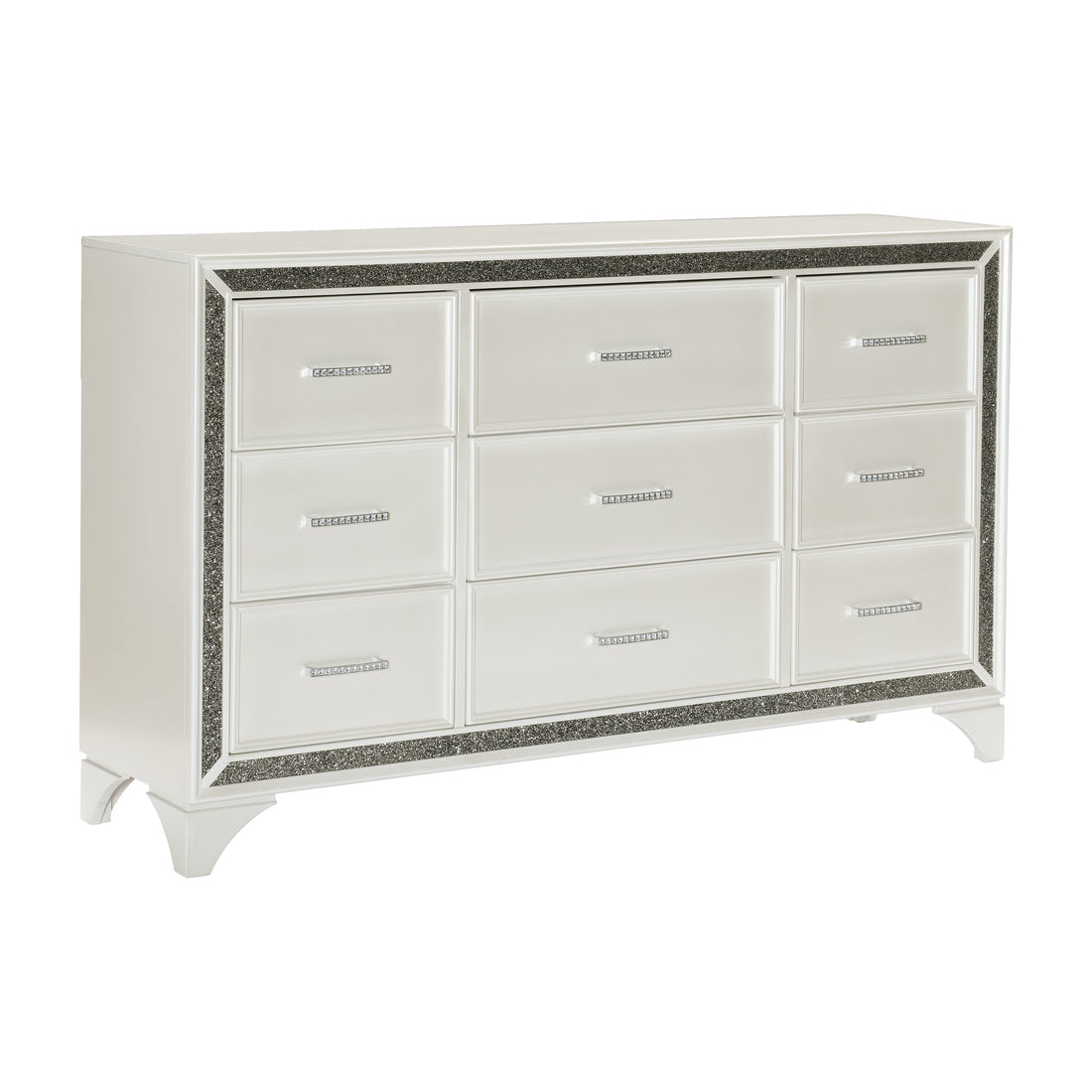Salon White Dresser - 1572W-5 - Bien Home Furniture &amp; Electronics
