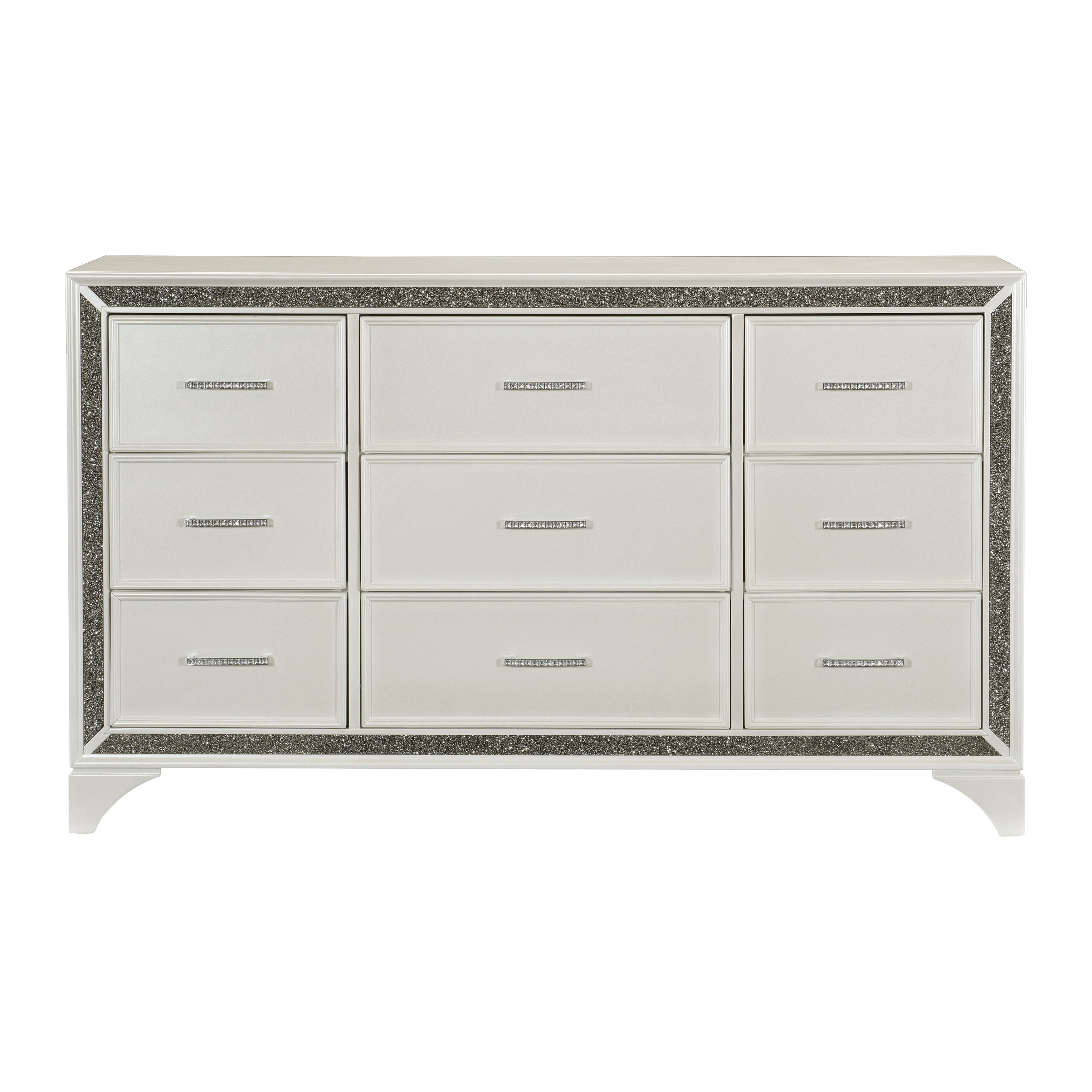 Salon White Dresser - 1572W-5 - Bien Home Furniture &amp; Electronics