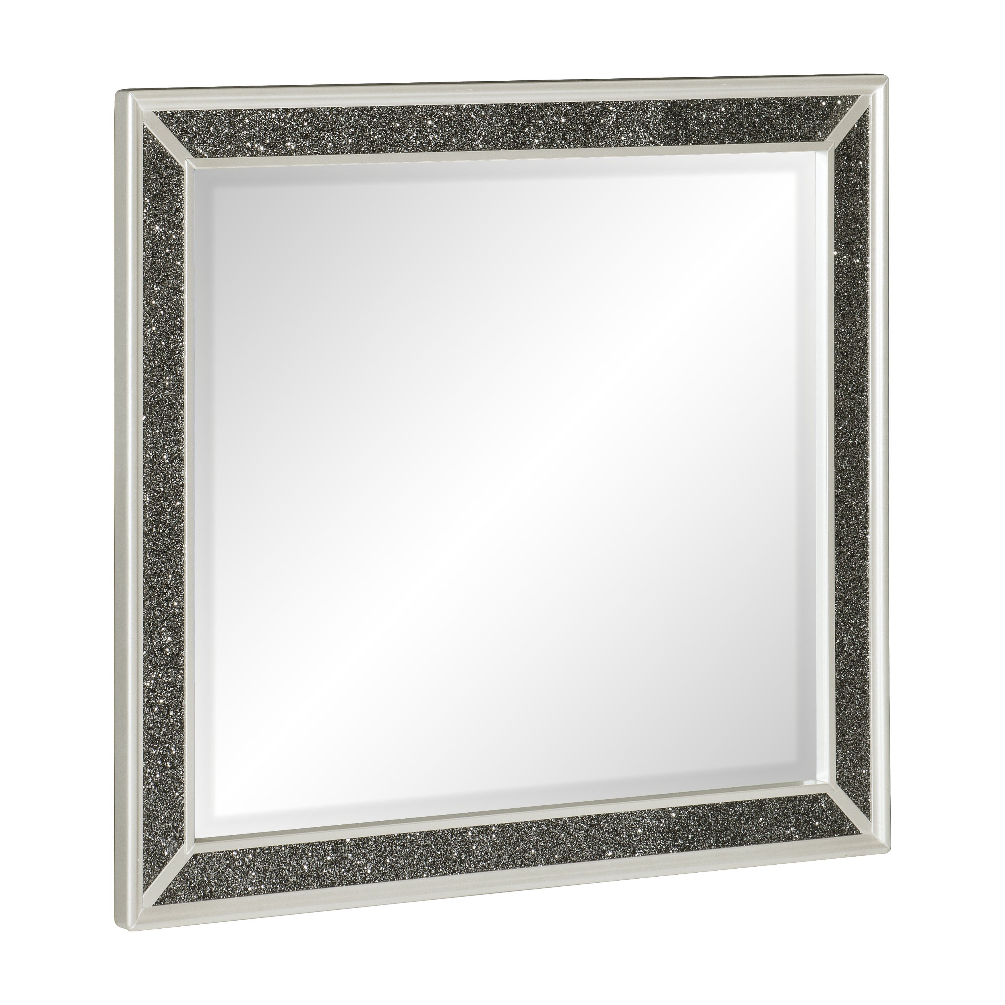 Salon White Mirror (Mirror Only) - 1572W-6 - Bien Home Furniture &amp; Electronics