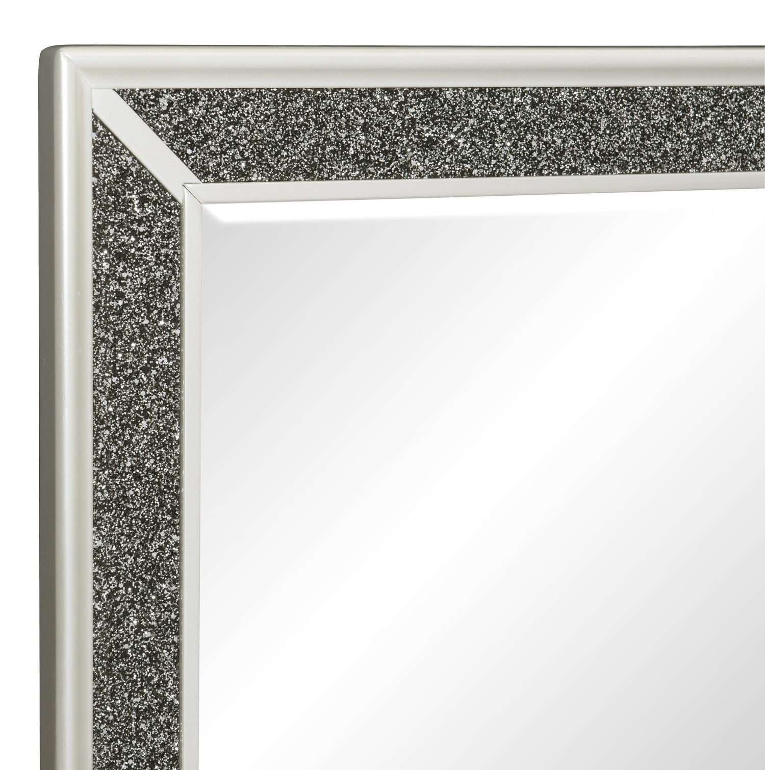 Salon White Mirror (Mirror Only) - 1572W-6 - Bien Home Furniture &amp; Electronics