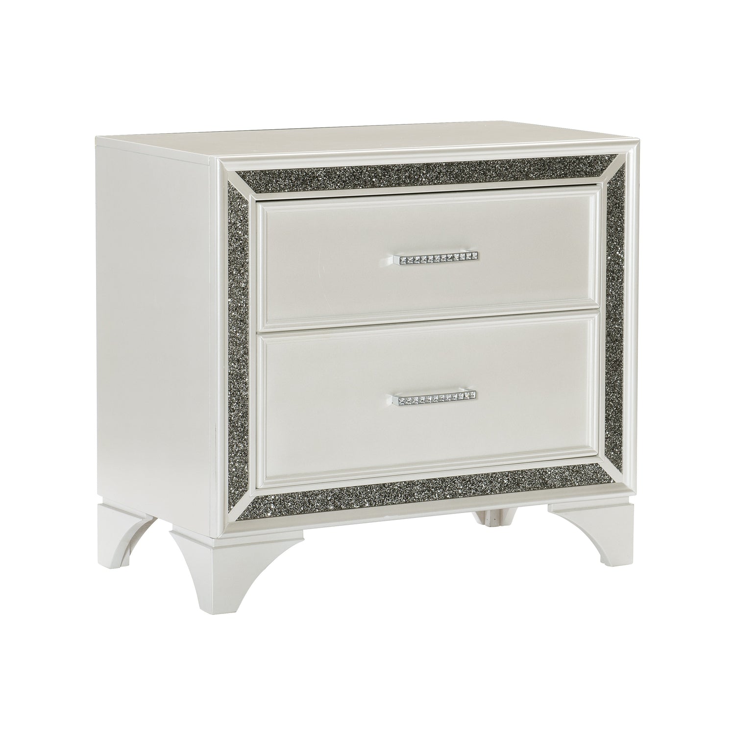 Salon White Nightstand - 1572W-4 - Bien Home Furniture &amp; Electronics