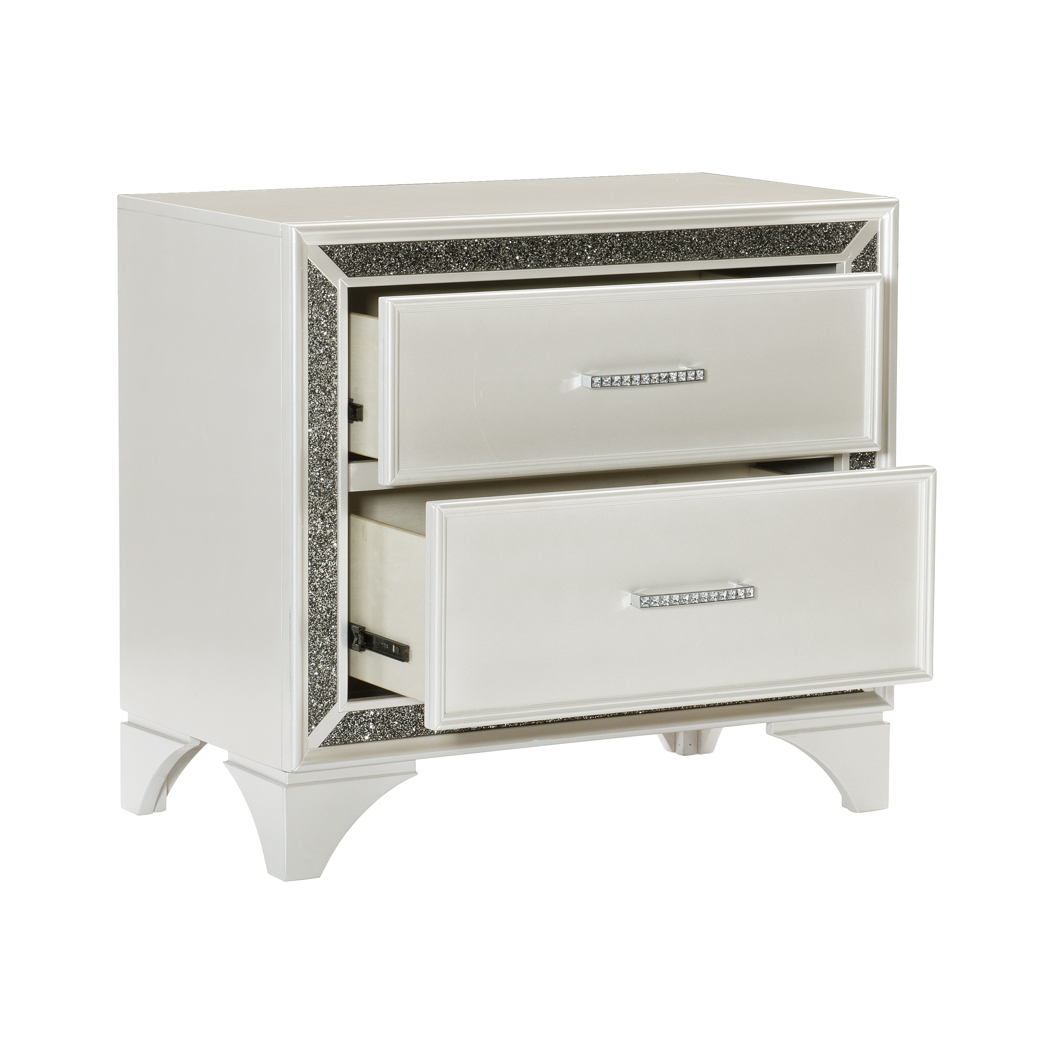 Salon White Nightstand - 1572W-4 - Bien Home Furniture &amp; Electronics