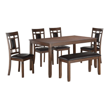 Salton Traditional Cherry 6-Piece Dining Set - 5658 - Bien Home Furniture &amp; Electronics