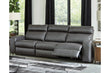 Samperstone Gray 3-Piece Power Reclining Sofa - SET | 5520346 | 5520362 | 5520358 - Bien Home Furniture & Electronics