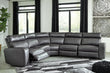 Samperstone Gray 5-Piece Power Reclining Sectional - SET | 5520319 | 5520346 | 5520358 | 5520362 | 5520377 - Bien Home Furniture & Electronics