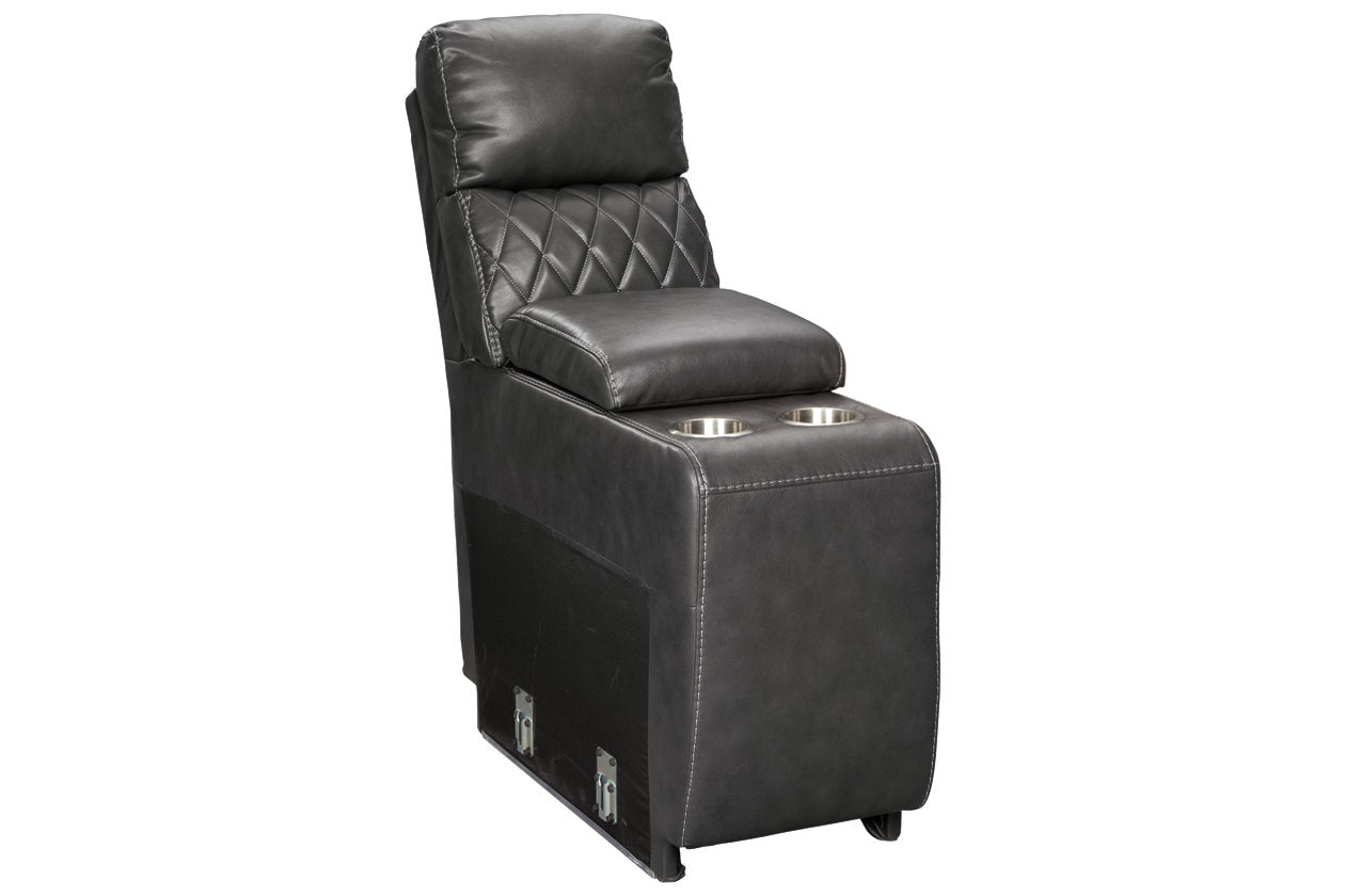 Samperstone Gray Console with Storage - 5520357 - Bien Home Furniture &amp; Electronics