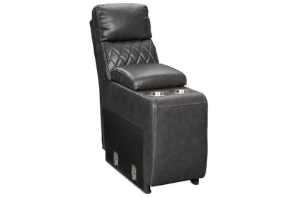 Samperstone Gray Console with Storage - 5520357 - Bien Home Furniture &amp; Electronics