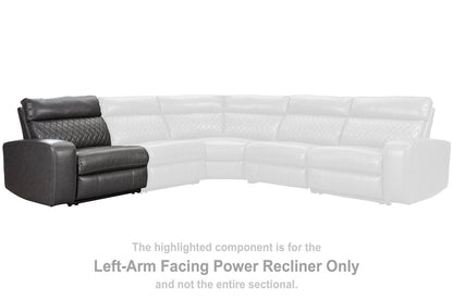 Samperstone Gray Left-Arm Facing Power Recliner - 5520358 - Bien Home Furniture &amp; Electronics