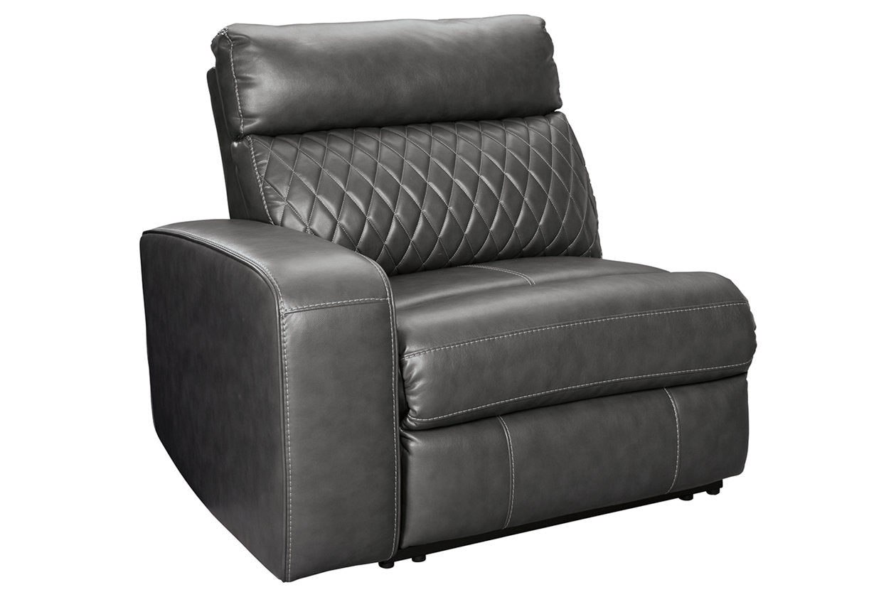 Samperstone Gray Left-Arm Facing Power Recliner - 5520358 - Bien Home Furniture &amp; Electronics