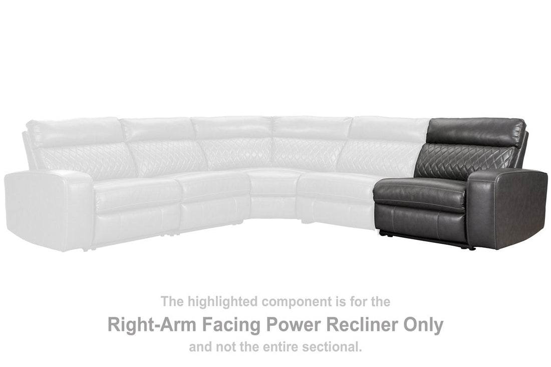 Samperstone Gray Right-Arm Facing Power Recliner - 5520362 - Bien Home Furniture &amp; Electronics