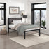 Samuel Black Metal Twin Platform Bed - 1612T-1 - Bien Home Furniture & Electronics