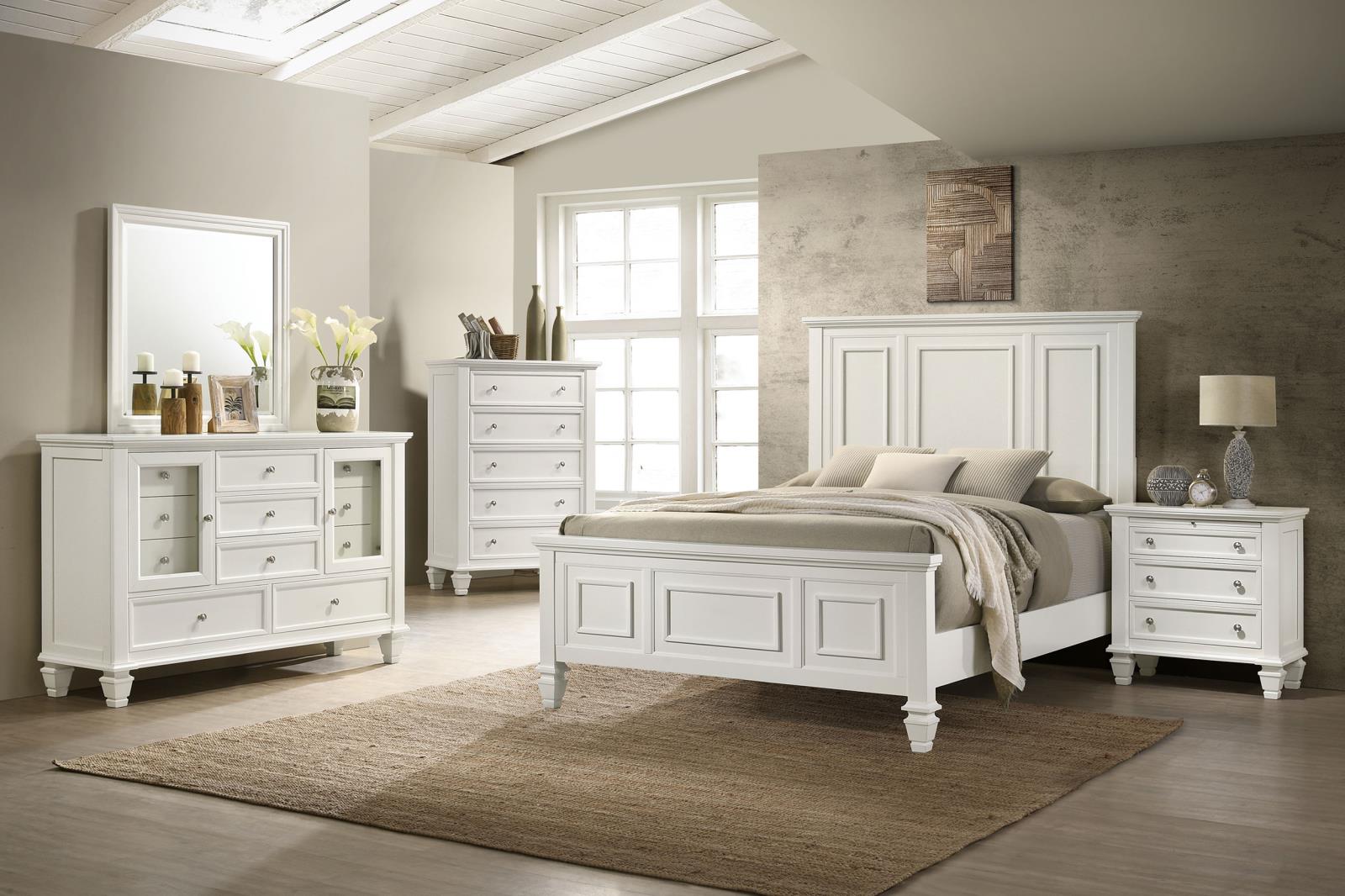 Sandy Beach 11-drawer Dresser with Mirror Cream White - 201303M - Bien Home Furniture &amp; Electronics