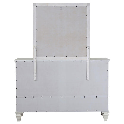 Sandy Beach 11-drawer Dresser with Mirror Cream White - 201303M - Bien Home Furniture &amp; Electronics