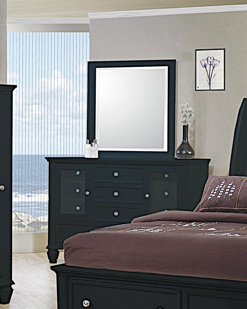 Sandy Beach Black 11-Drawer Dresser - 201323 - Bien Home Furniture &amp; Electronics