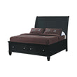 Sandy Beach Queen Storage Sleigh Bed Black - 201329Q - Bien Home Furniture & Electronics