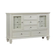 Sandy Beach White 11-Drawer Rectangular Dresser - 201303 - Bien Home Furniture & Electronics
