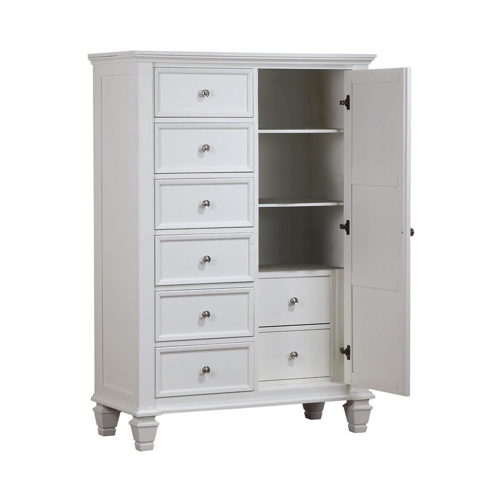 Sandy Beach White 8-Drawer Man&