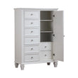 Sandy Beach White 8-Drawer Man's Chest Storage - 201308 - Bien Home Furniture & Electronics