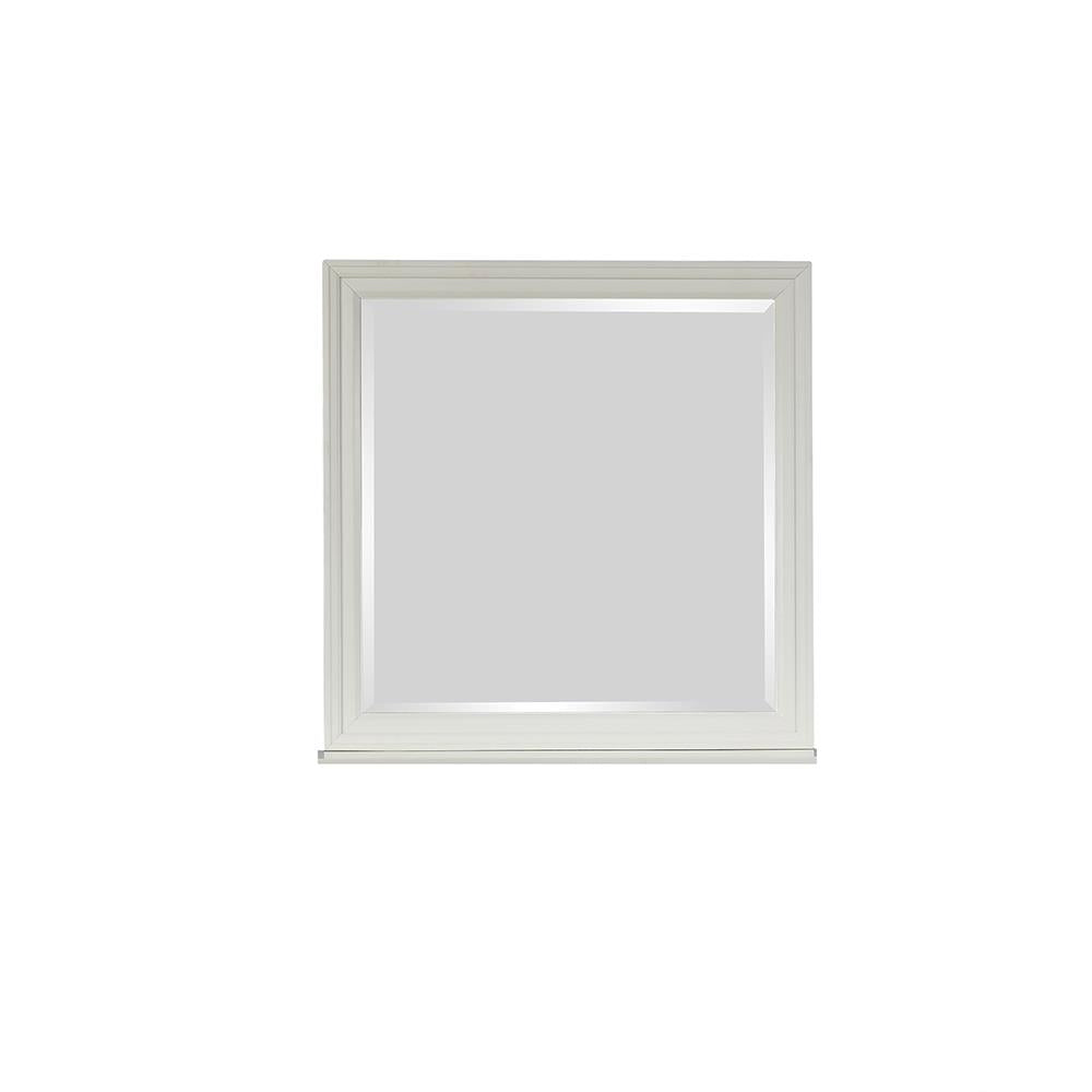 Sandy Beach White Rectangular Mirror - 201304 - Bien Home Furniture &amp; Electronics