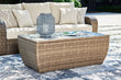 SANDY BLOOM Beige Outdoor Coffee Table - P507-720 - Bien Home Furniture & Electronics