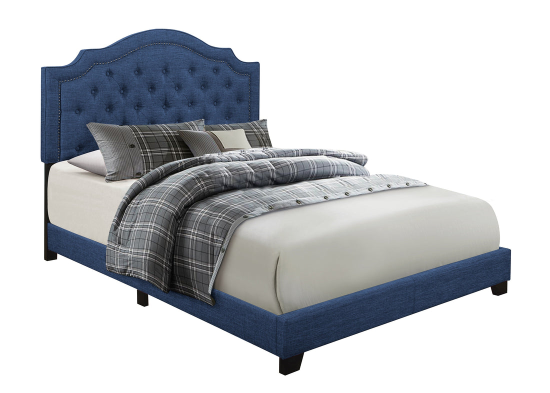 Sandy Blue Full Upholstered Bed - SH255FBLU-1 - Bien Home Furniture &amp; Electronics