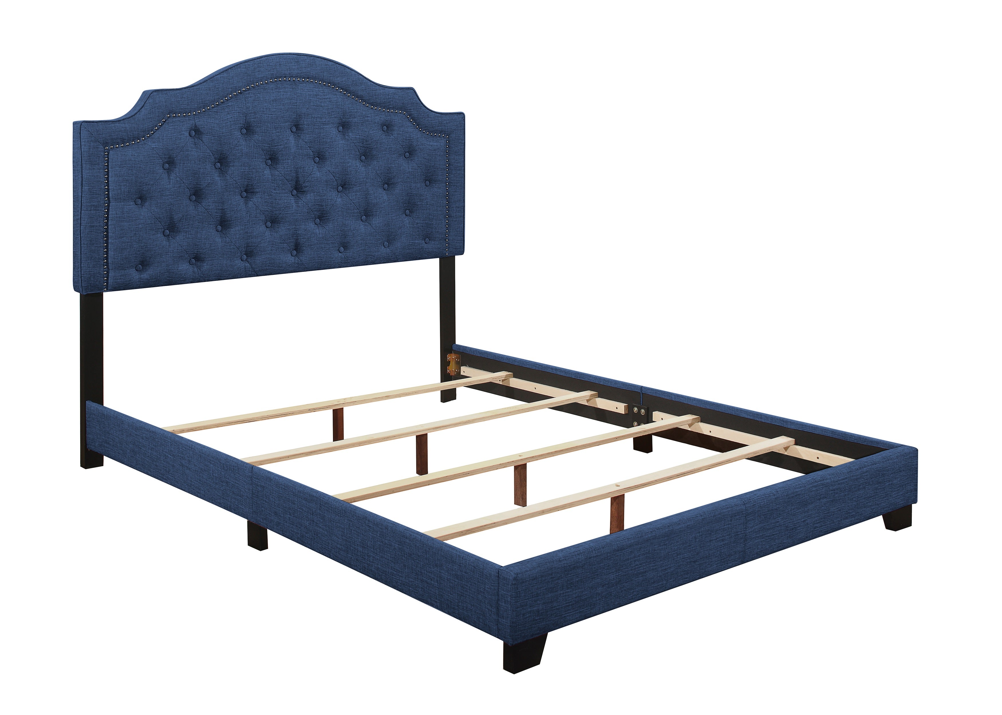 Sandy Blue King Upholstered Bed - SH255KBLU-1 - Bien Home Furniture &amp; Electronics