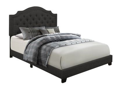 Sandy Dark Gray King Upholstered Bed - SH255KDGR-1 - Bien Home Furniture &amp; Electronics