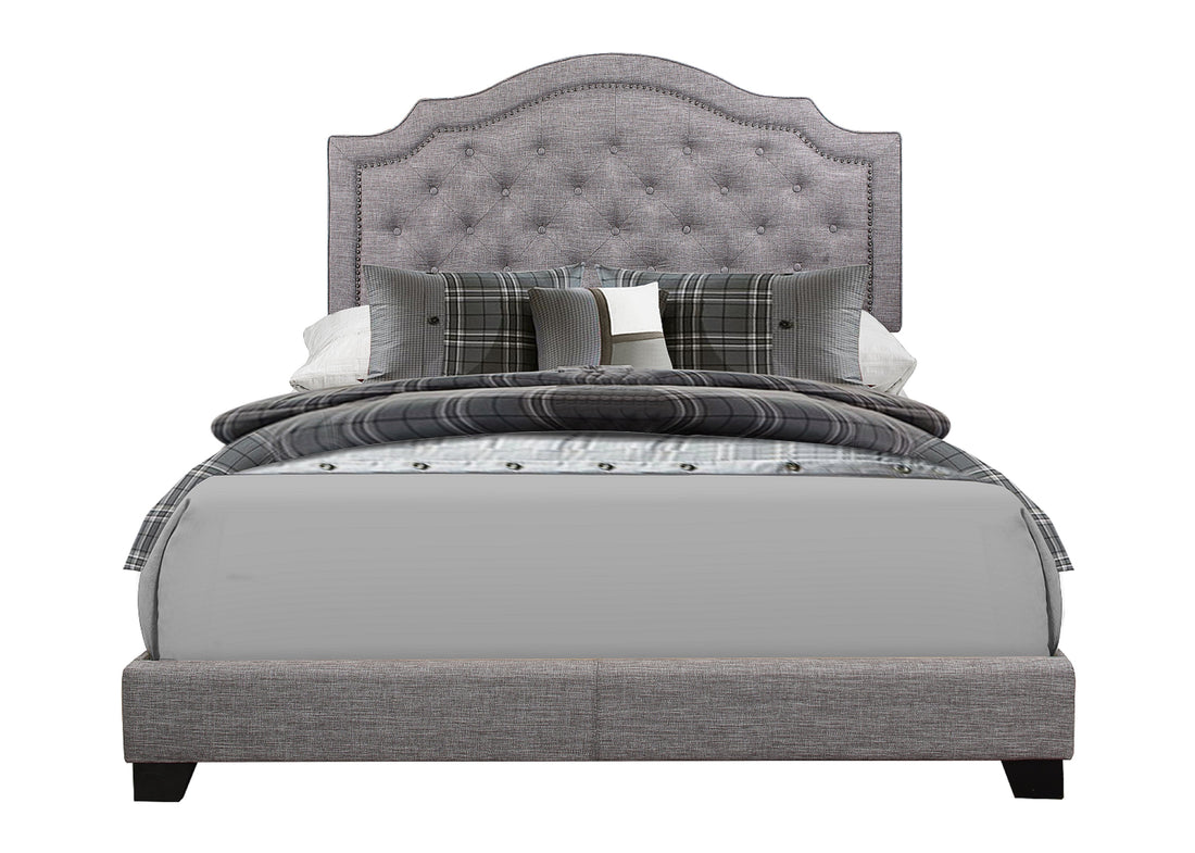 Sandy Gray Full Upholstered Bed - SH255FGRY-1 - Bien Home Furniture &amp; Electronics