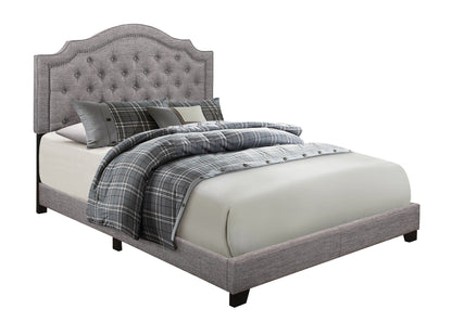 Sandy Gray Queen Upholstered Bed - SH255GRY-1 - Bien Home Furniture &amp; Electronics