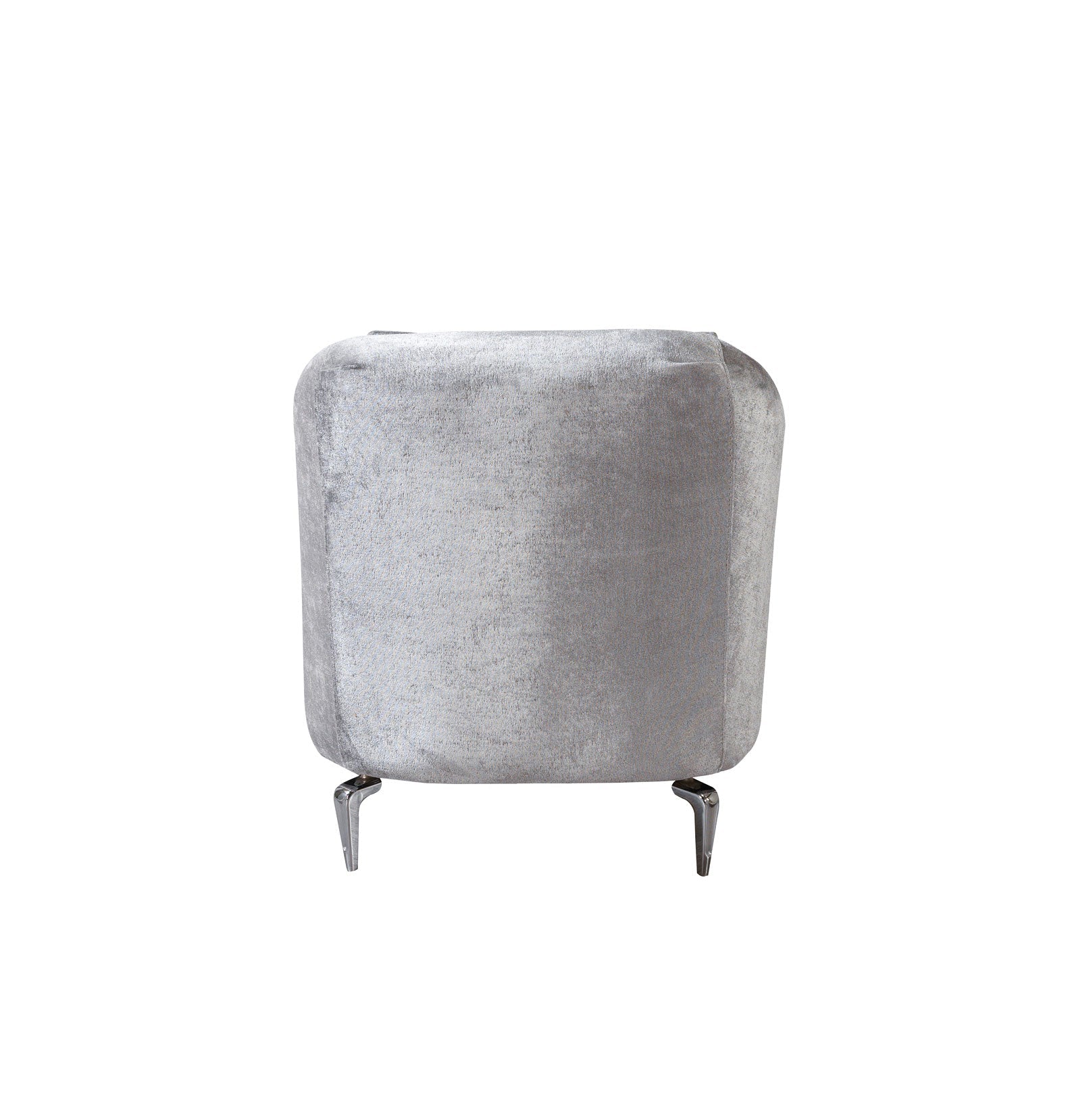 Santana Silver Velvet Chair - SANTANASILVER-C - Bien Home Furniture &amp; Electronics