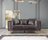 Santana Smoke Velvet Loveseat - SANTANASMOKE-L - Bien Home Furniture & Electronics