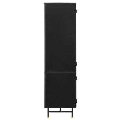 Santiago Matte Black Rectangular 4-Door Cabinet - 951134 - Bien Home Furniture &amp; Electronics