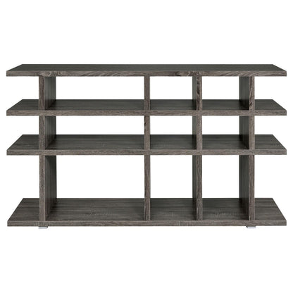 Santos Weathered Gray 3-Tier Bookcase - 800359 - Bien Home Furniture &amp; Electronics