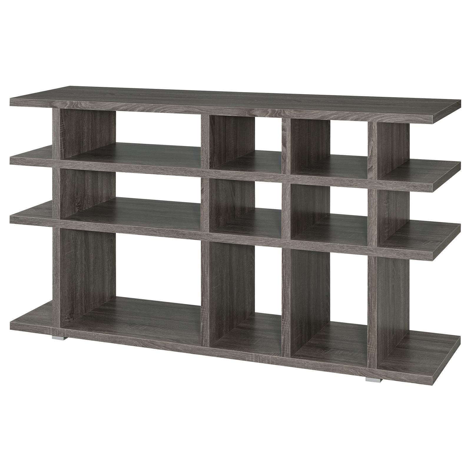 Santos Weathered Gray 3-Tier Bookcase - 800359 - Bien Home Furniture &amp; Electronics