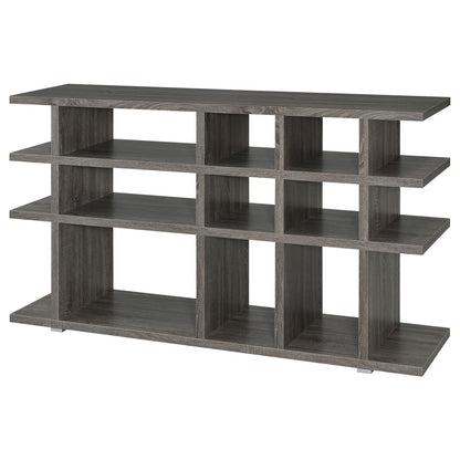 Santos Weathered Gray 3-Tier Bookcase - 800359 - Bien Home Furniture &amp; Electronics